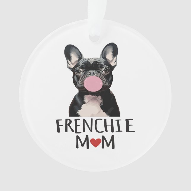Cute French bulldog Ornament (Front)