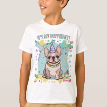 Cute French Bulldog Pastel It's my Birthday