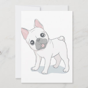 Cute French Bulldog Portrait Dog Lover Holiday Card