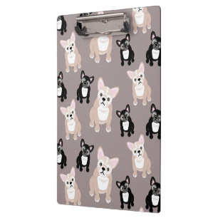 Cute French Bulldog Puppies Clipboard
