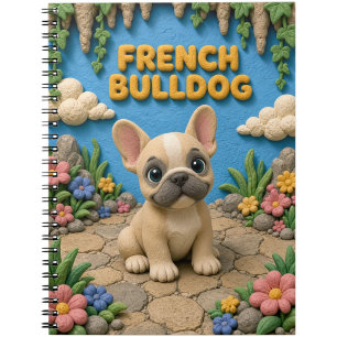 Cute French Bulldog Puppy, Baby Dog Notebook