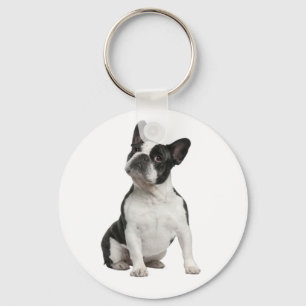 Cute French Bulldog Puppy Dog Keychain