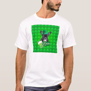 Cute French Bulldog Puppy Hat St. Patrick Day T-Shirt