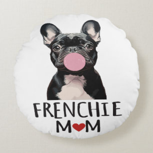 Cute French bulldog Round Cushion