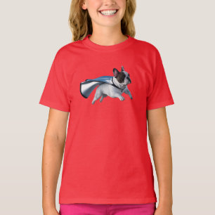 Cute French Bulldog Superhero Kid's T-Shirt