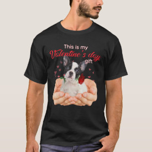Cute French Bulldog This Is My Valentine's Day Paj T-Shirt