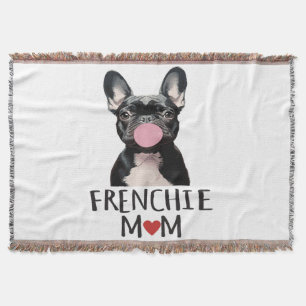 Cute French bulldog Throw Blanket