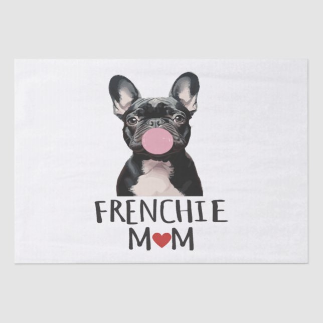 Cute French bulldog Tissue Paper (Front)