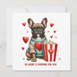 Cute French Bulldog Valentines Day heart