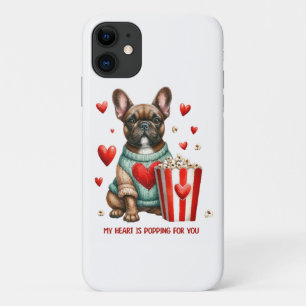 Cute French Bulldog Valentines Day heart iPhone 11 Case