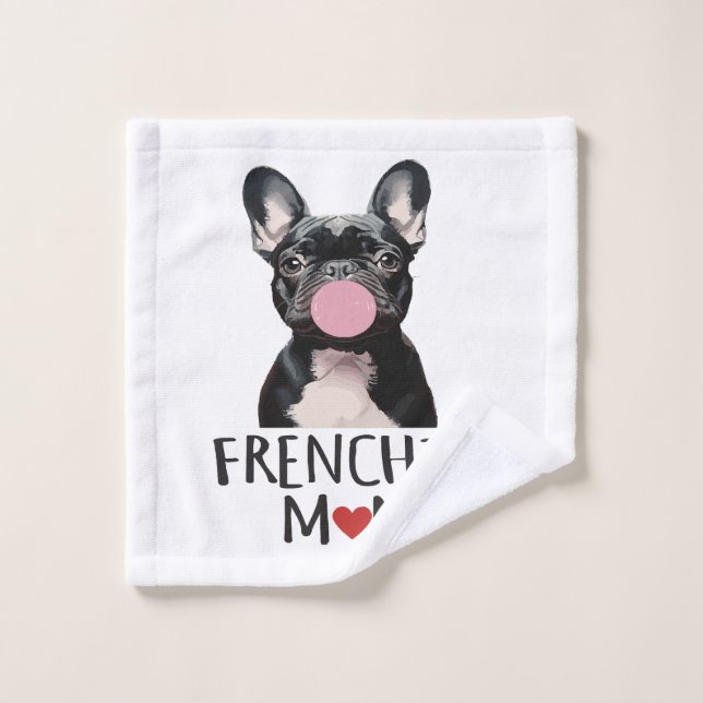 Cute French bulldog Wash Cloth (Wash Cloth)