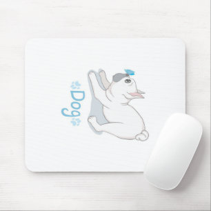 Cute French Bulldog With Butterfly Mouse Mat