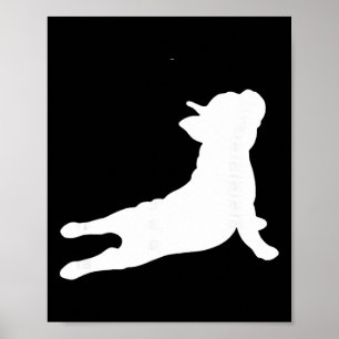 Cute French Bulldog Yoga Funny French Bulldog Owne Poster