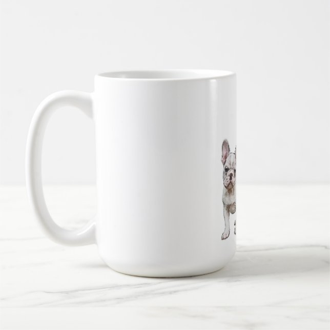 CUTE FRENCH BULLDOGS COFFEE MUG (Left)