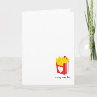 Cute French Fries IVF/Embryo Transfer Encouragemen Card