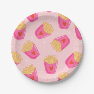 Cute French Fries Paper Plate