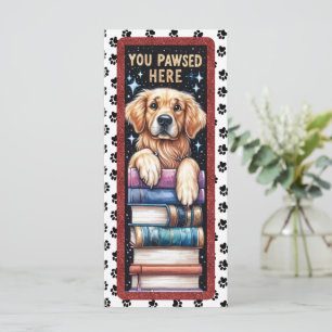 Cute French Golden Retriever Bookmarker