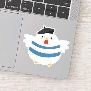 Cute French Hen with Beret