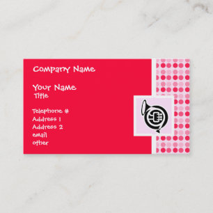 Cute French Horn Business Card