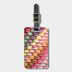 Cute French Macaron Cookies Luggage Tag