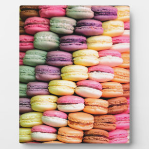 Cute French Macaron Cookies Plaque
