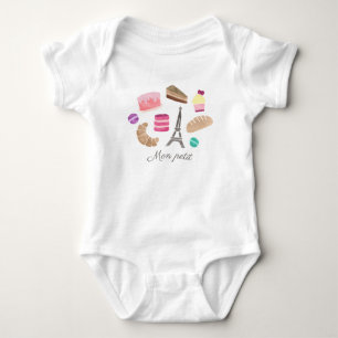 Cute French Pastry Baby Bodysuit