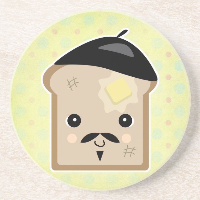 cute french toast coaster (Front)