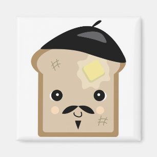 cute french toast magnet