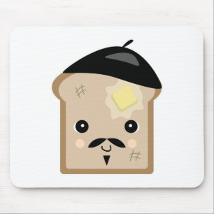 cute french toast mouse mat