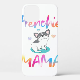 Cute Frenchie Bulldog Mama Colourful iPhone 12 Case