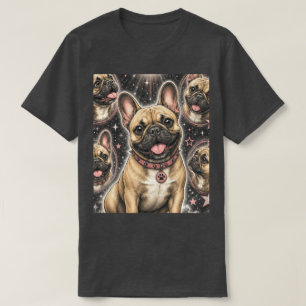 Cute Frenchie Dog Lover Celestial T-Shirt
