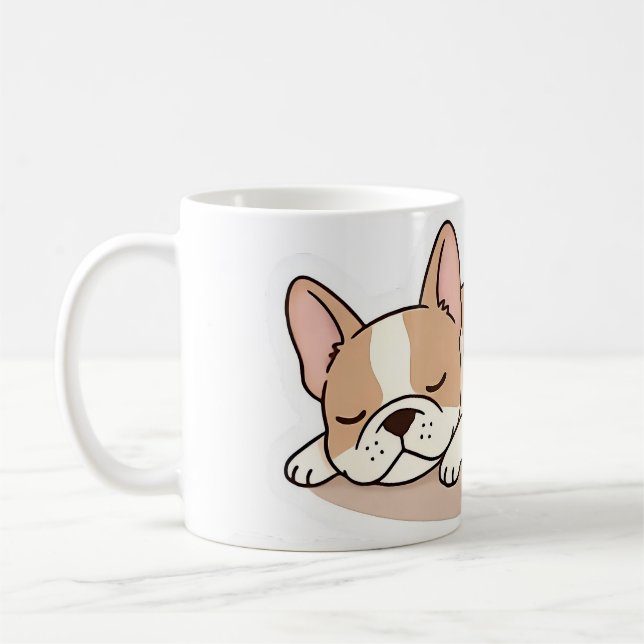Cute Frenchie in Coffee Cup French Bulldog Design (Left)