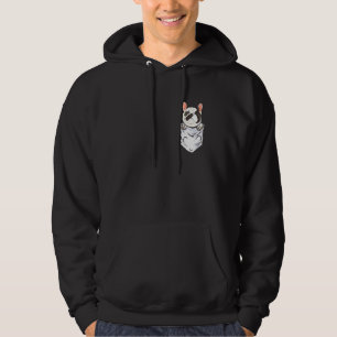 Cute Frenchie Puppy Dog Breeder Pocket French Bull Hoodie