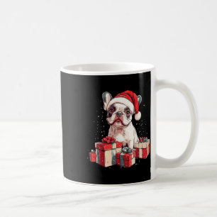 Cute Frenchie Santa Hat Funny Christmas French Bul Coffee Mug