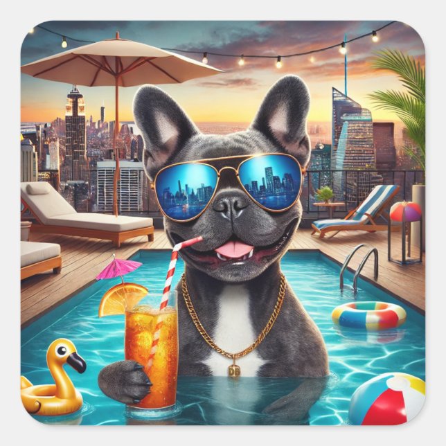 Cute Frenchie Sticker (Front)