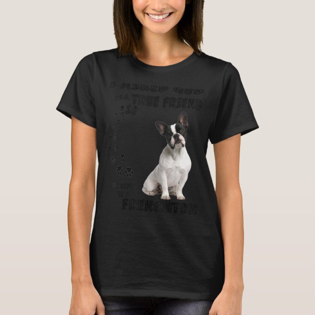 Cute Frenchton Quote Mum Froston Dad Faux Frenchbo T-Shirt (Front)