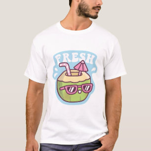 Cute Fresh Coconut Water Umbrella T-Shirt
