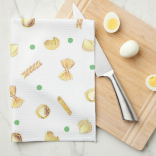 Cute Fresh Pasta Polka Dot Mix Tea Towel