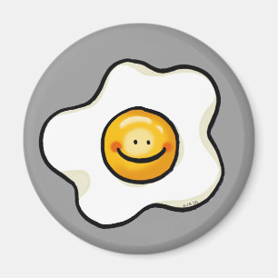 Cute fried egg magnet