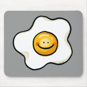 Cute fried egg mouse mat