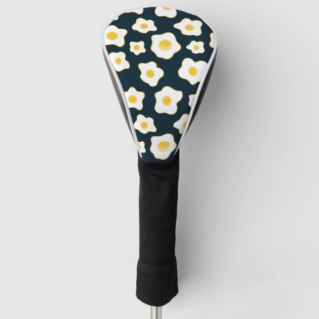 Cute Fried Eggs Flower Pattern Golf Head Cover (Front)