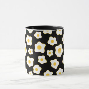 Cute Fried Eggs Flower Pattern Mug