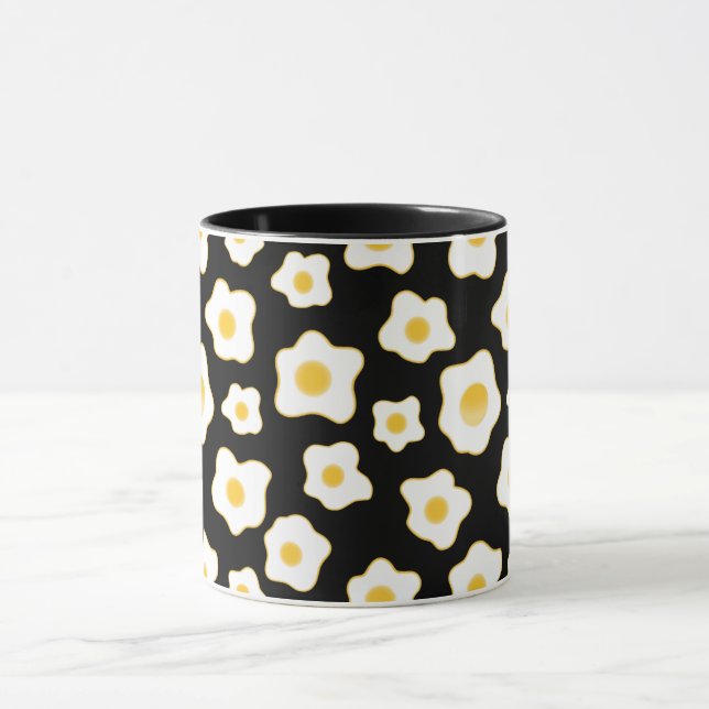 Cute Fried Eggs Flower Pattern Mug (Center)