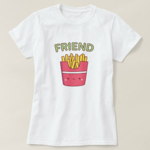 Cute Friend Fries Matching Best Friend T-Shirt