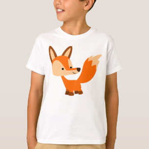 Cute Friendly Cartoon Fox Children T-Shirt