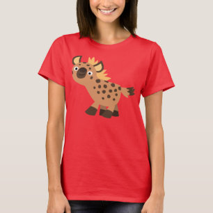 Cute Friendly Cartoon Hyena Women T-Shirt