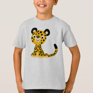 Cute Friendly Cartoon Jaguar Children T-Shirt