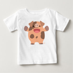 Cute Friendly Cartoon Pig Baby T-shirt