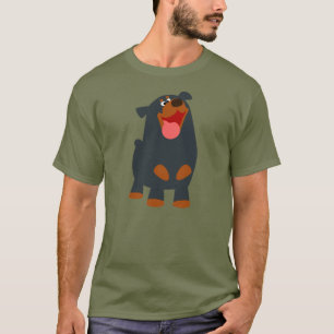 Cute Friendly Cartoon Rottweiler T-Shirt