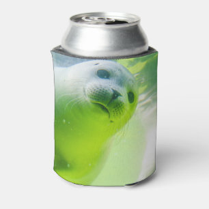 Cute Friendly Seal Underwater Can Cooler